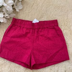 Floral Jacquard pull on short